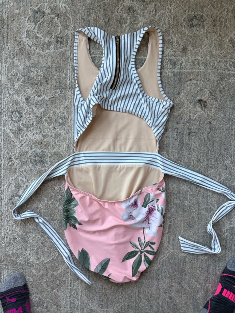 Albion Fit Island Fever Castaway One-Piece Swimsuit - Size M - Picture 5 of 5